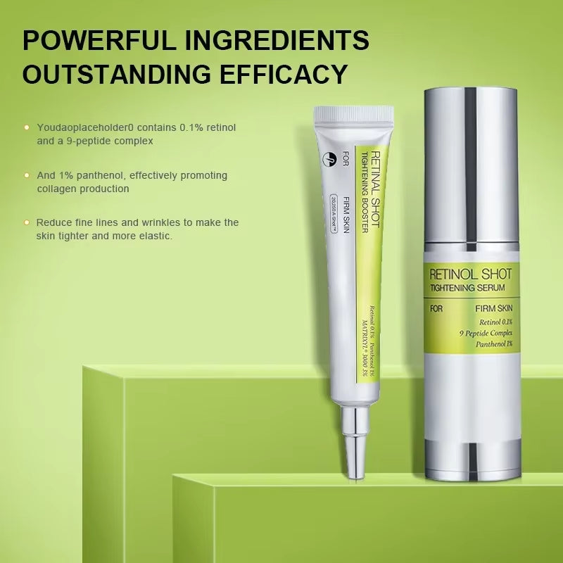 Retinol & Peptide Eye Serum Set - 0.1% Nano Retinal + Matrixyl 3000, Firming & Wrinkle Care, Korean Skincare