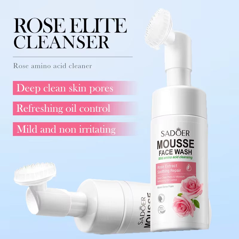 SAODER Fruits Facial Cleanser Face Wash Foam Massasge Cleansing Mossee Moisturizing Hydrating Korean Skin Care