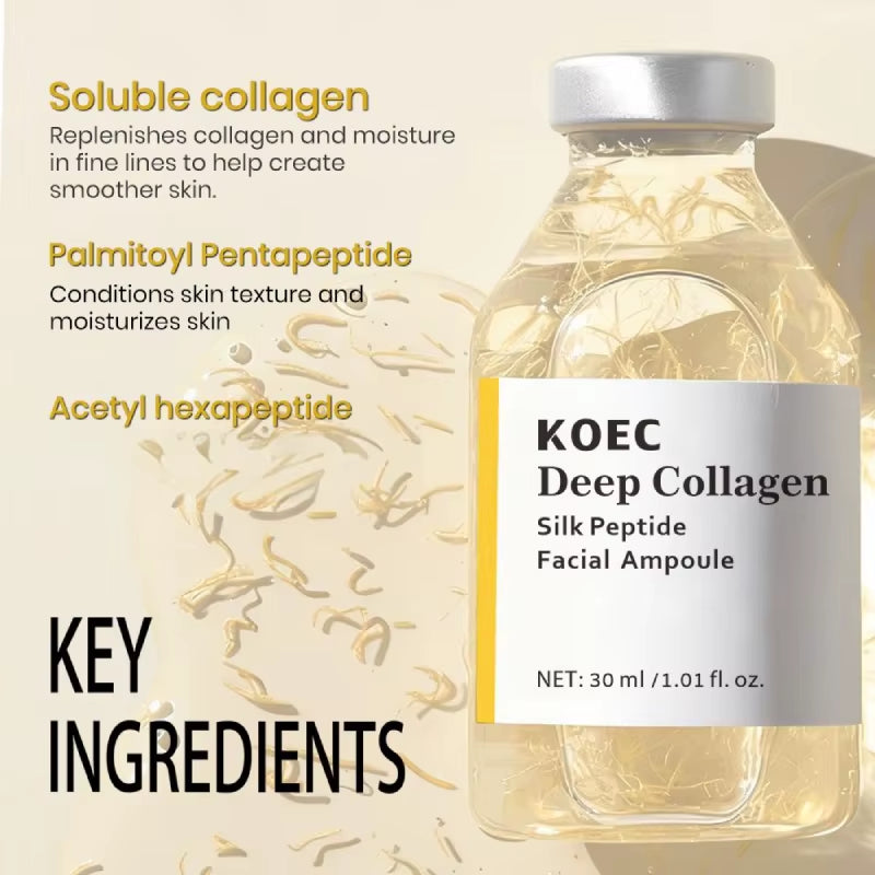Peptide Intensive Lifting Ampoule,Deep Collagen Face Firming Moisturizing Serum,Glass Skin Tightening Hydration,Korean Skincare