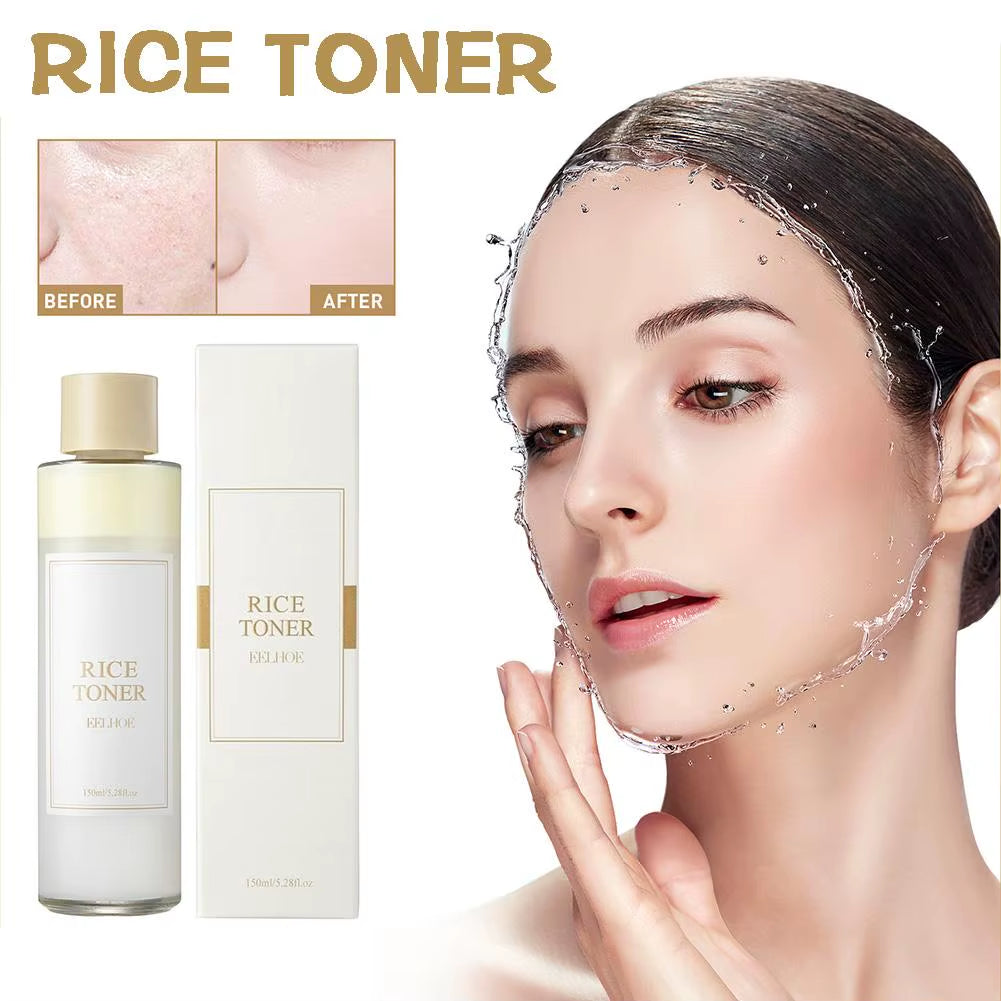 Rice Face Toner Moisturizing Water Brightening Lifting 150Ml Deep Facial Cleanser for Young Glowy Korean Skin Care
