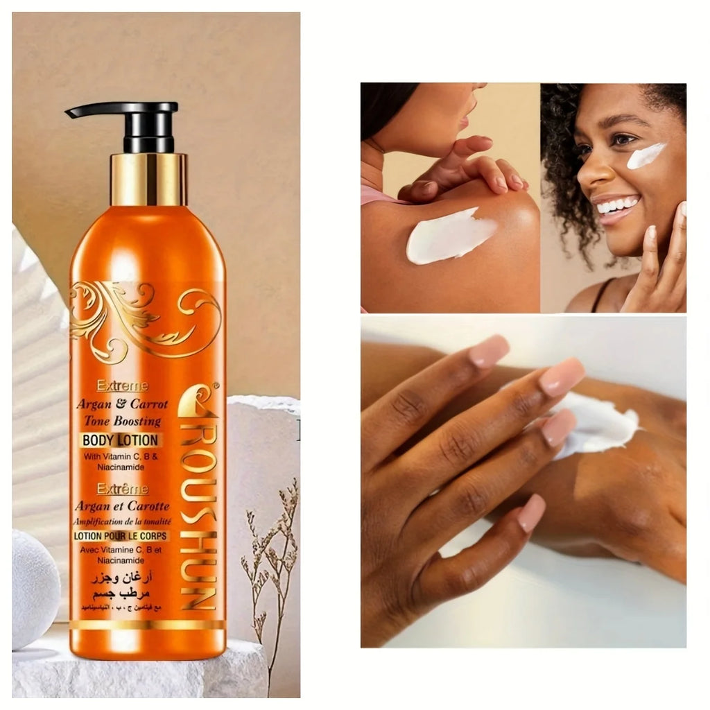 Moroccan Argan+Carrot Body Lotion Argan & Carrot Body Lotion 500Ml Large Capacity Body Lotion Cream Hydrating Moisturizing Autum
