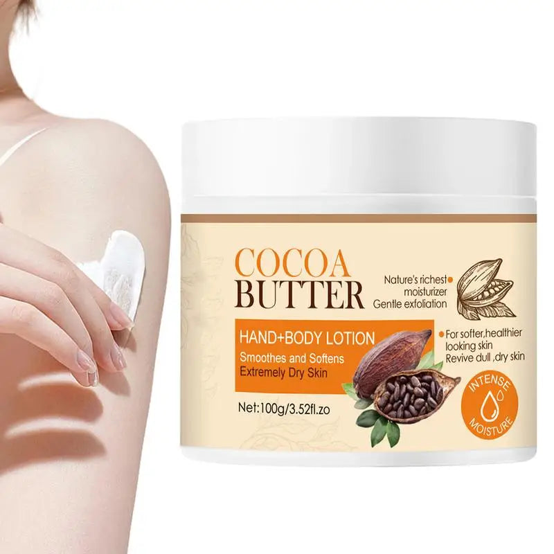 100Ml Cocoa Butter Body Butter Nourishing Cocoa Lotion Body Milk Hydrating Moisturizing Lotion for Dry Daily Skin Moisturizer