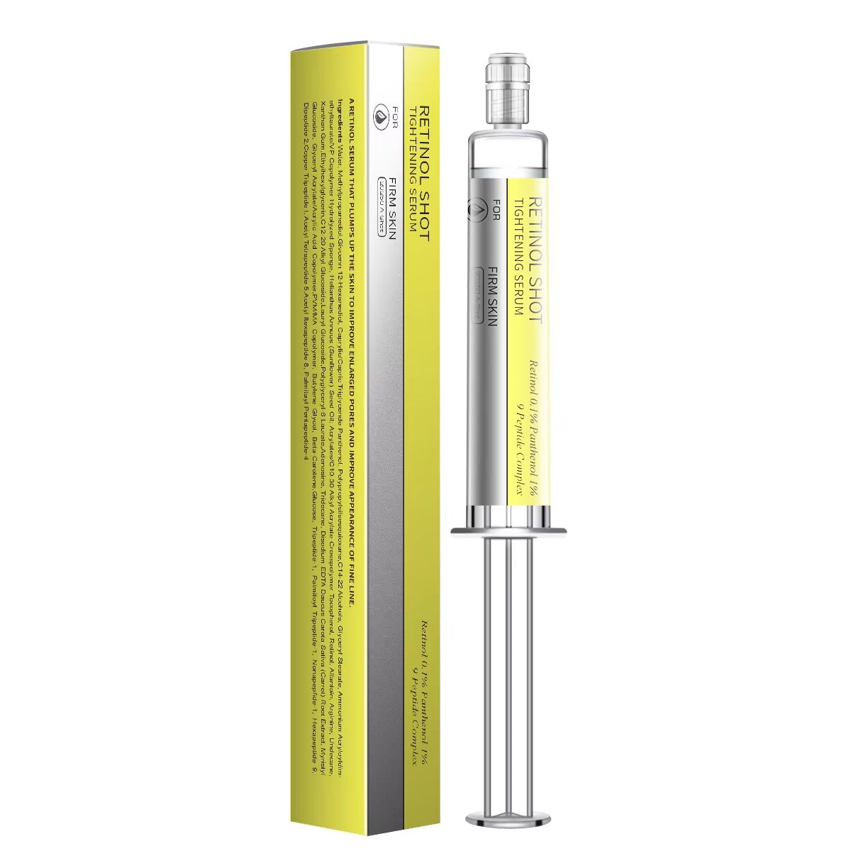 Retinol & Peptide Eye Serum Set - 0.1% Nano Retinal + Matrixyl 3000, Firming & Wrinkle Care, Korean Skincare