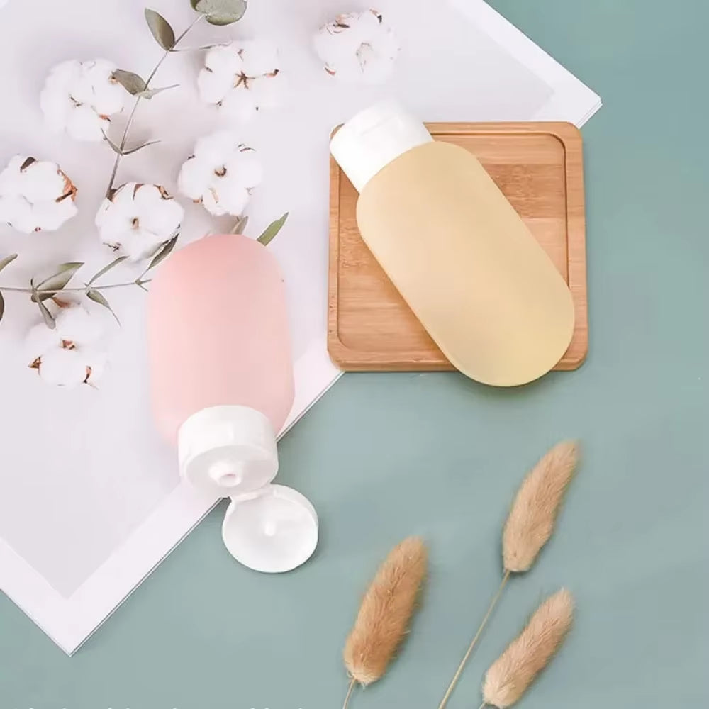 4Pcs/Set Refillable Bottle 60Ml Soft Lotion Container Squeeze Tube Empty Bottle Portable Travel Shampoo Bottle