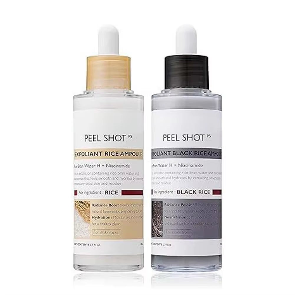 Rice Exfoliating Serum Facial Moisturizer Blackhead Removal Pore Shrinking Korean Skin Care Hydrating Face Serum Brightening