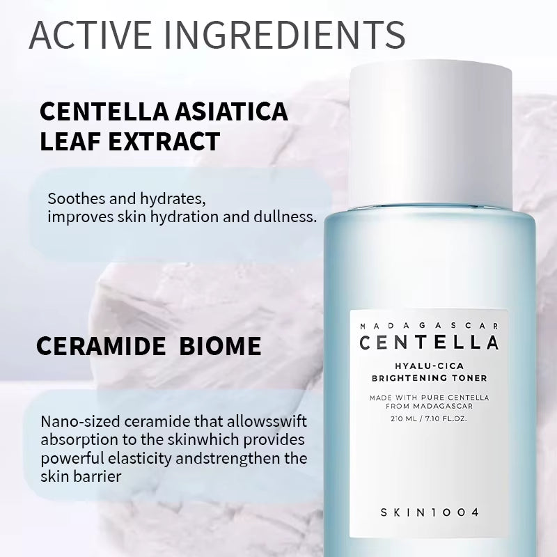 Korean Skincare Centella Hyalu-Cica Brightening Toner Hyaluronic Acid Pore Refining LHA Exfoliator Moisturizing Toner 210Ml