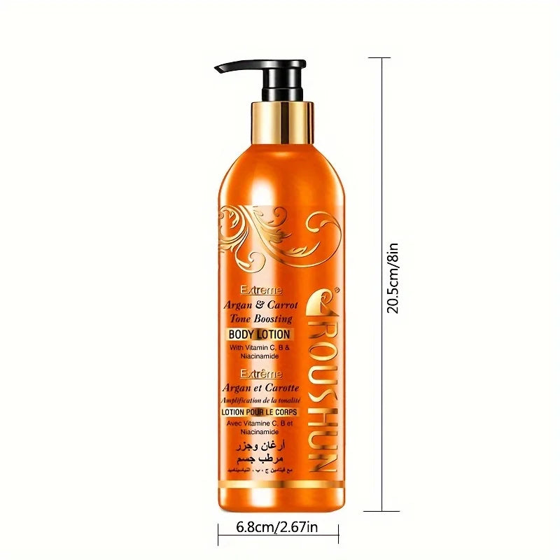 Moroccan Argan+Carrot Body Lotion Argan & Carrot Body Lotion 500Ml Large Capacity Body Lotion Cream Hydrating Moisturizing Autum
