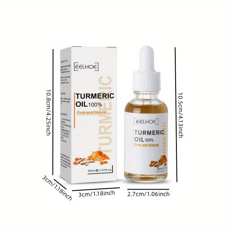 3Pcs Turmeric Serum Oil Facial Moisturizing Brighten Essence Suitable for Dry Skin, Redness and Dark Spot Skin Blemishes