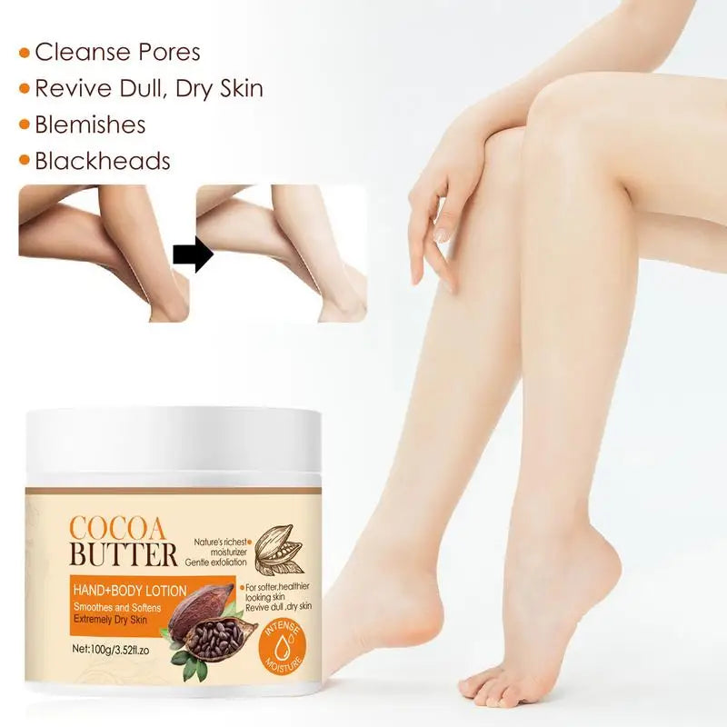 100Ml Cocoa Butter Body Butter Nourishing Cocoa Lotion Body Milk Hydrating Moisturizing Lotion for Dry Daily Skin Moisturizer