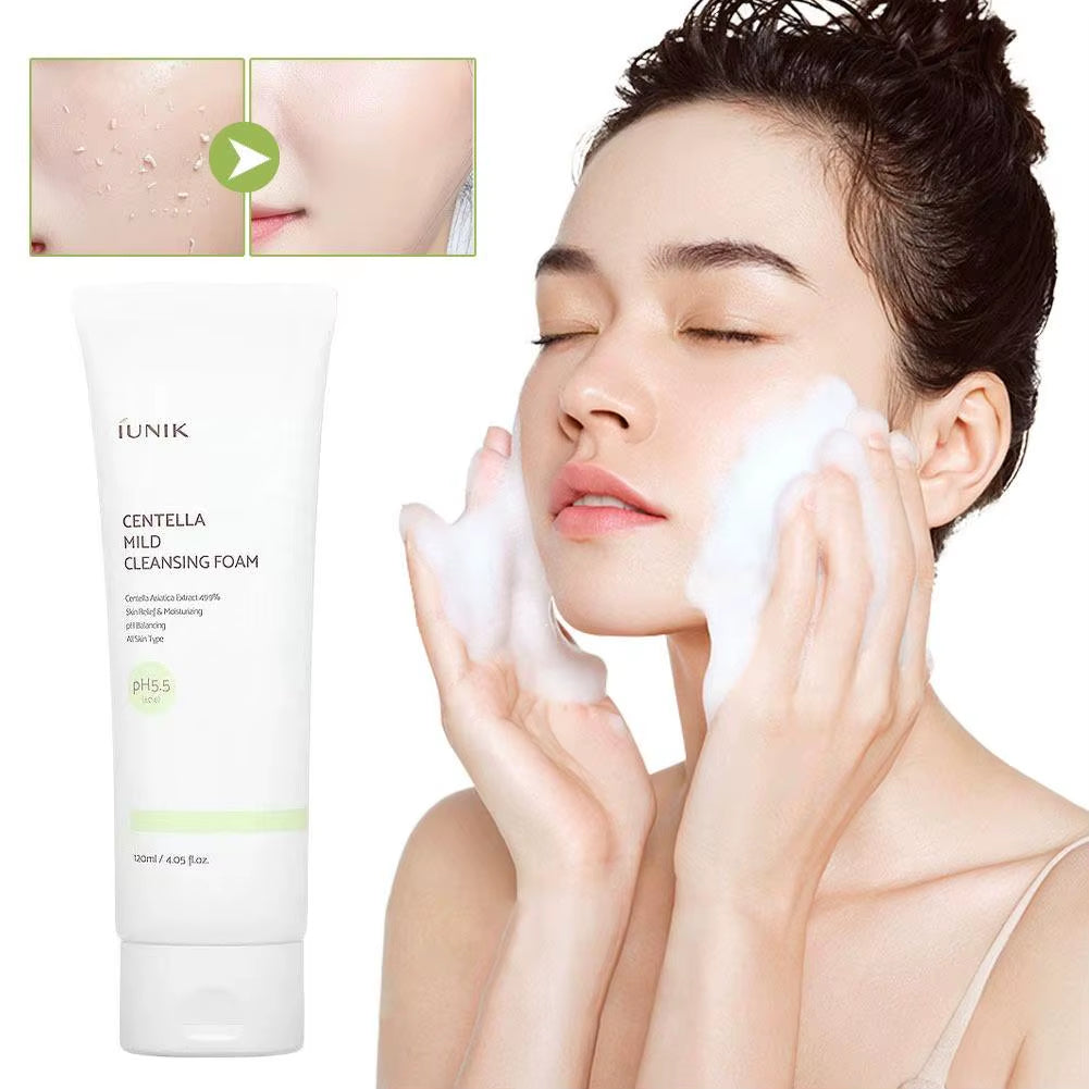 Korean IUINK Centella Asiatica Deep Cleansing Pore Cleansing Cleanser Moisturizing Oil Control Gently Cleansing Facial Skin
