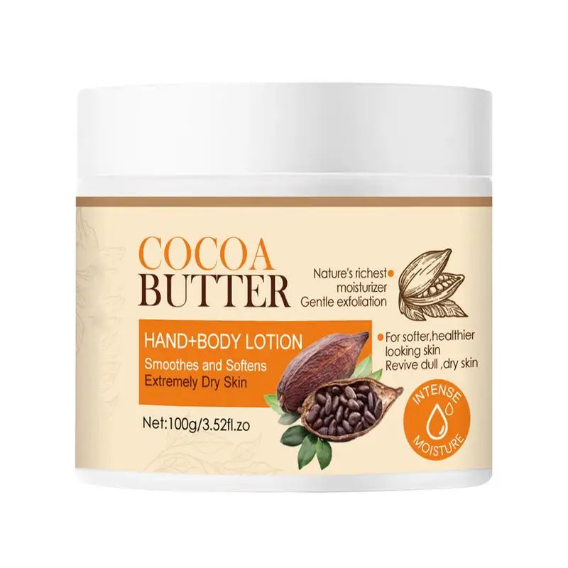 100Ml Cocoa Butter Body Butter Nourishing Cocoa Lotion Body Milk Hydrating Moisturizing Lotion for Dry Daily Skin Moisturizer