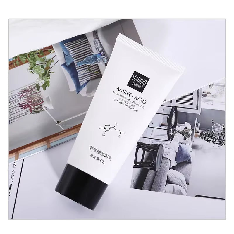 SENANA Amino Acid Face Cleanser Moisturizing Brightening Hydrating Oil-Control Nourishing Skin Care Facial Cleaning Tools