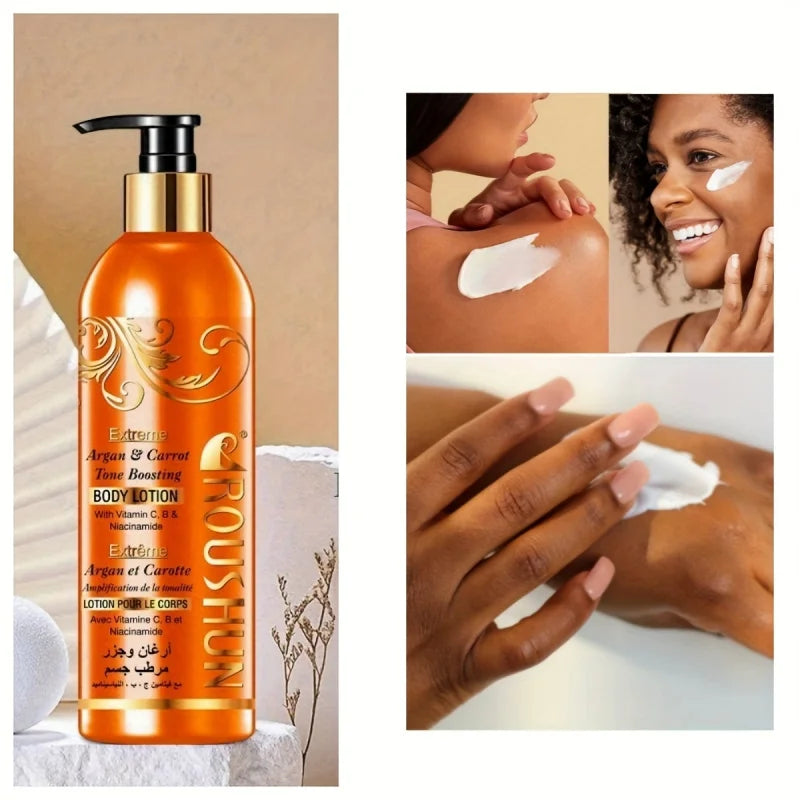 Moroccan Argan+Carrot Body Lotion Argan & Carrot Body Lotion 500Ml Large Capacity Body Lotion Cream Hydrating Moisturizing Autum