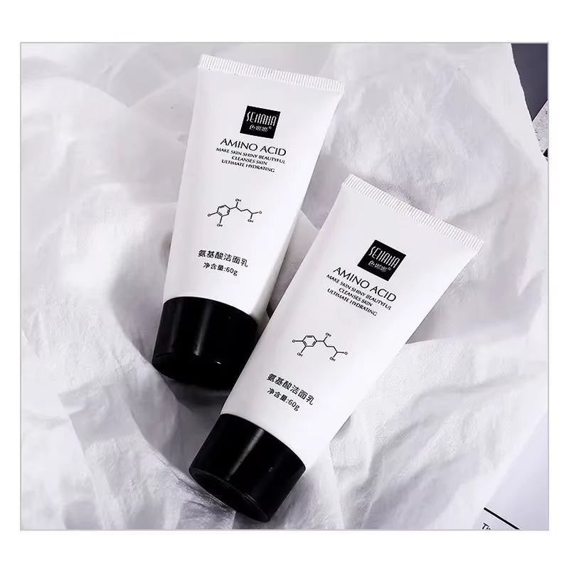 SENANA Amino Acid Face Cleanser Moisturizing Brightening Hydrating Oil-Control Nourishing Skin Care Facial Cleaning Tools
