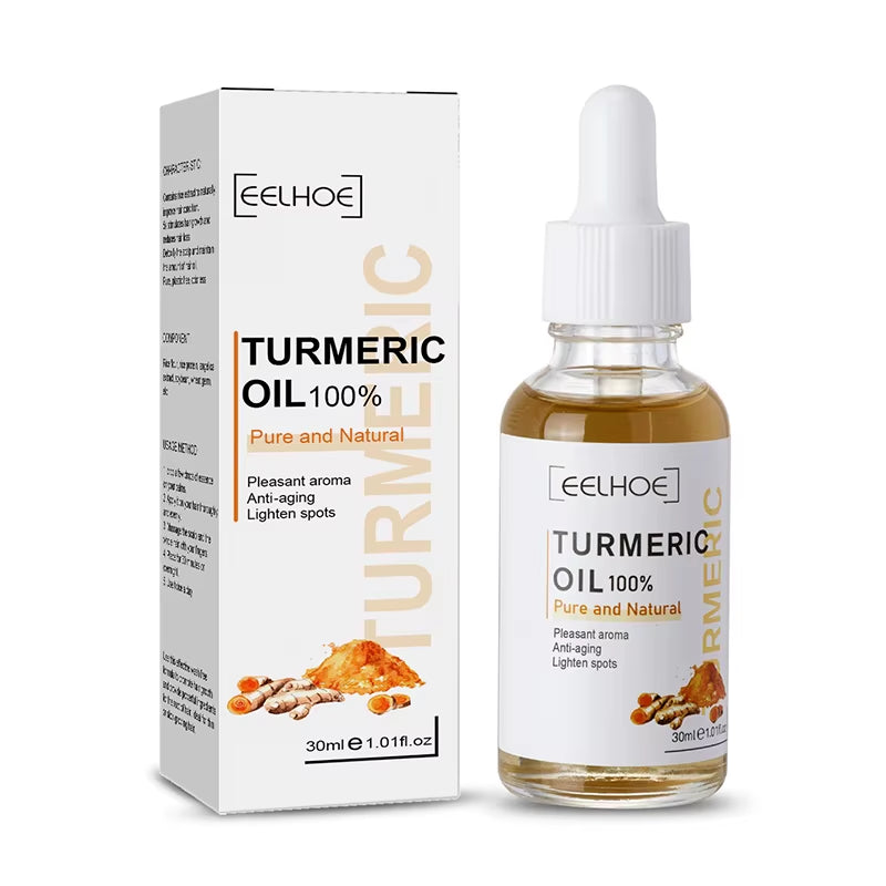 30Ml Turmeric Oil Skin to Lightening Acne Dark Patches Acne Bright Skin Dark Spot Corrector anti Aging Face Whitening Serum Care