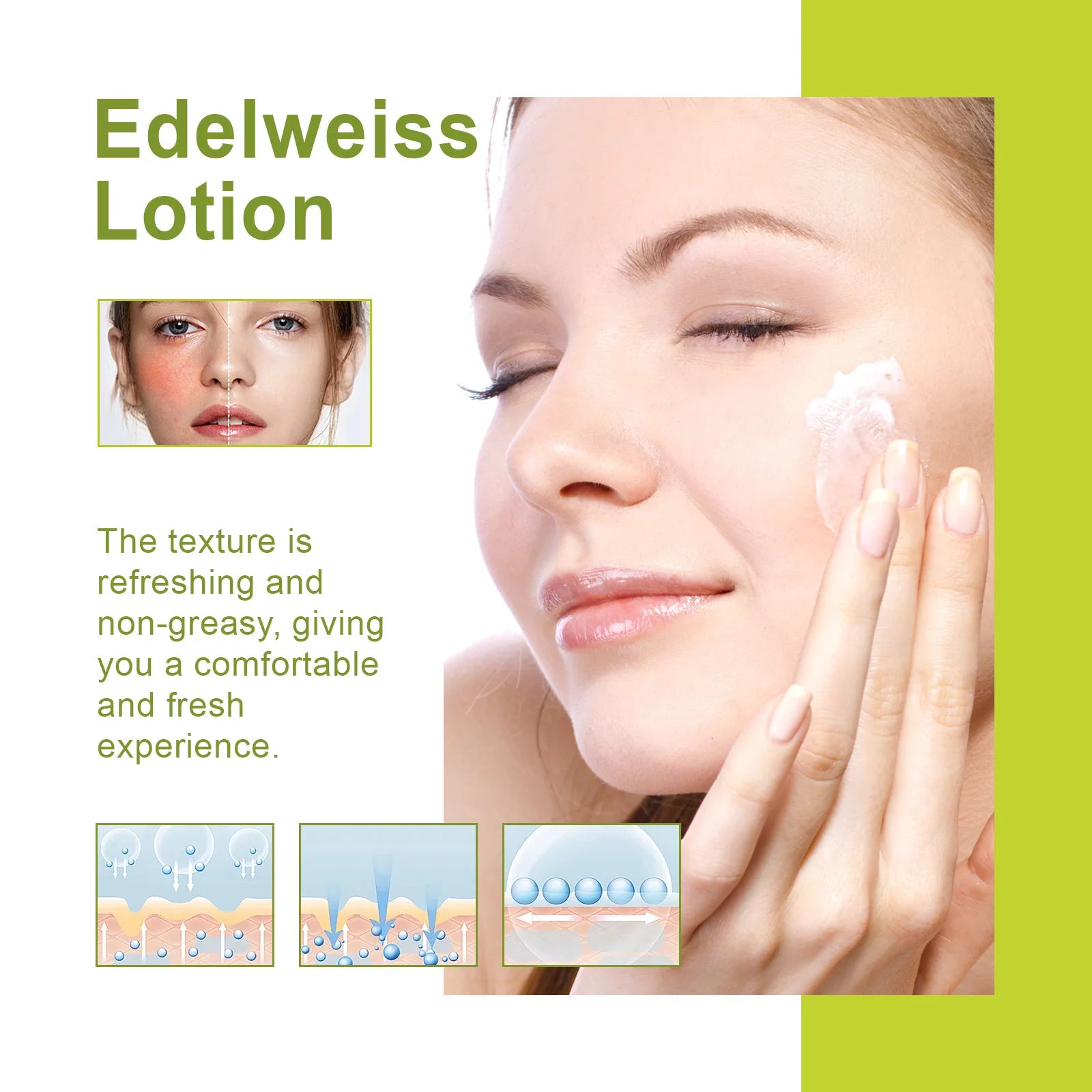 Facial Moisturizing Lotion Brightens Face, Tightens Face, Refines Skin, Repairs Skin Barrier and Replenishes Water Lotion