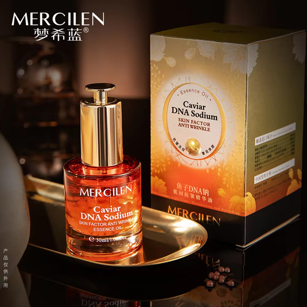 Caviar DNA Sodium Skin Factor Essence Oil Facial Care Tightening Moisturizing Brightening Face Serum Korean Skincare Products