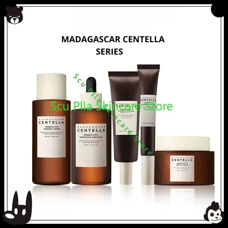 Korean Skincare Centella Asiatica Skincare Hyalu-Cica Cleanser 125Ml Essence 100Ml Cream 75Ml Toner 210Ml Moisturizing Mask 20G