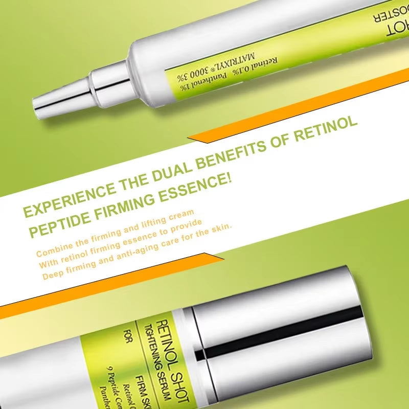 Retinol & Peptide Eye Serum Set - 0.1% Nano Retinal + Matrixyl 3000, Firming & Wrinkle Care, Korean Skincare