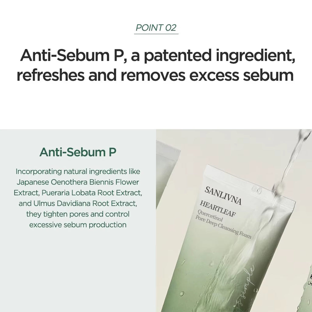 Heartleaf Quercetin Face Cleanser Pore Deep Cleansing Foam, Cleanser, Double Cleansing, BHA, Hyaluronic Acid Skincare
