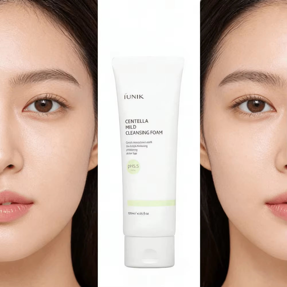 Korean IUINK Centella Asiatica Deep Cleansing Pore Cleansing Cleanser Moisturizing Oil Control Gently Cleansing Facial Skin