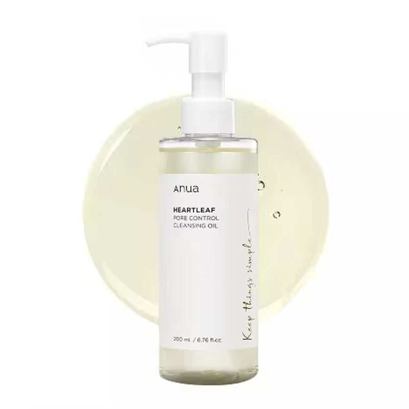 Korean  Heartleaf Pore Control Cleansing Oil Pore Care Blackhead Removal Makeup Daily Deep Facial Cleansing Oil Skincare Set