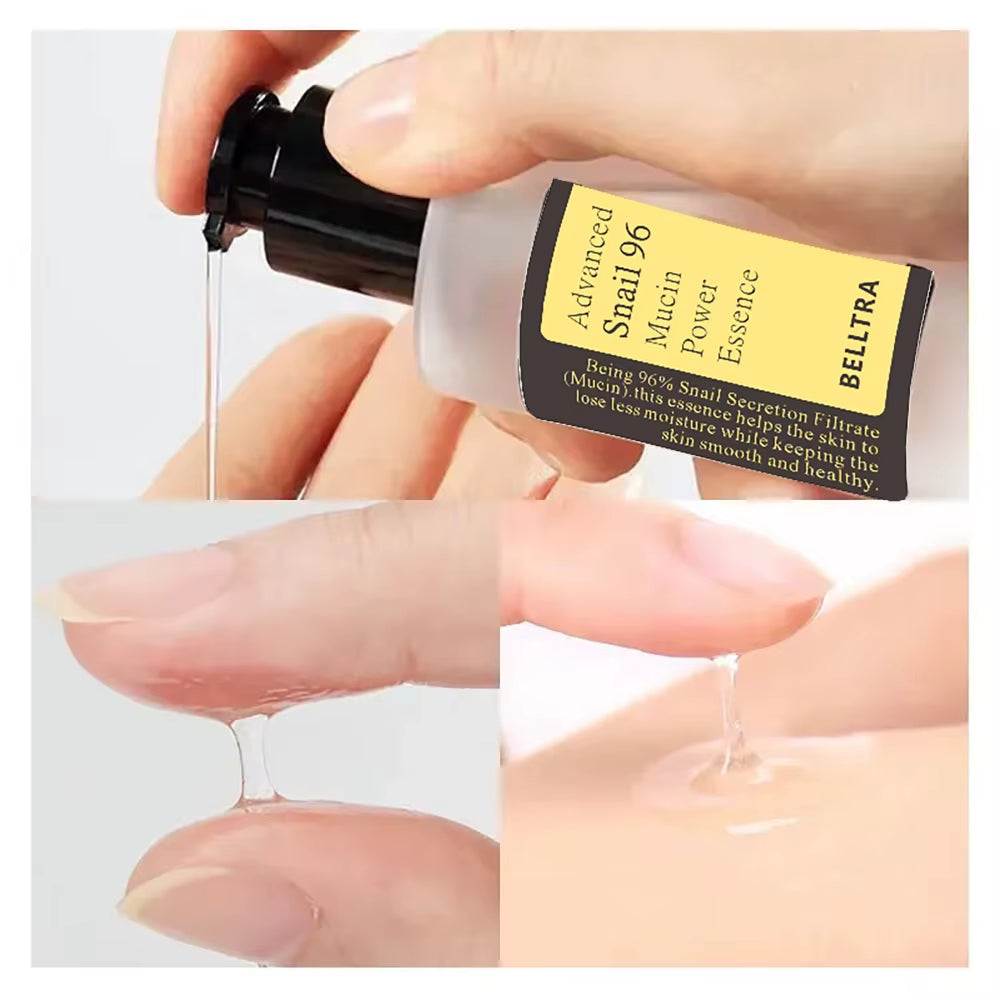 Sanlivna Korean Skincare Snail 96% + VC 23% Duo - Brightening Serum & Essence for Dull Skin