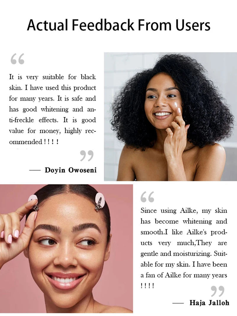 AILKE Kit de soins de la peau 5 en 1 au glutathion pour femmes, avec Lotion pour le corps, sérum, crème anti-taches foncées, crème pour le corps, savon éclaircissant