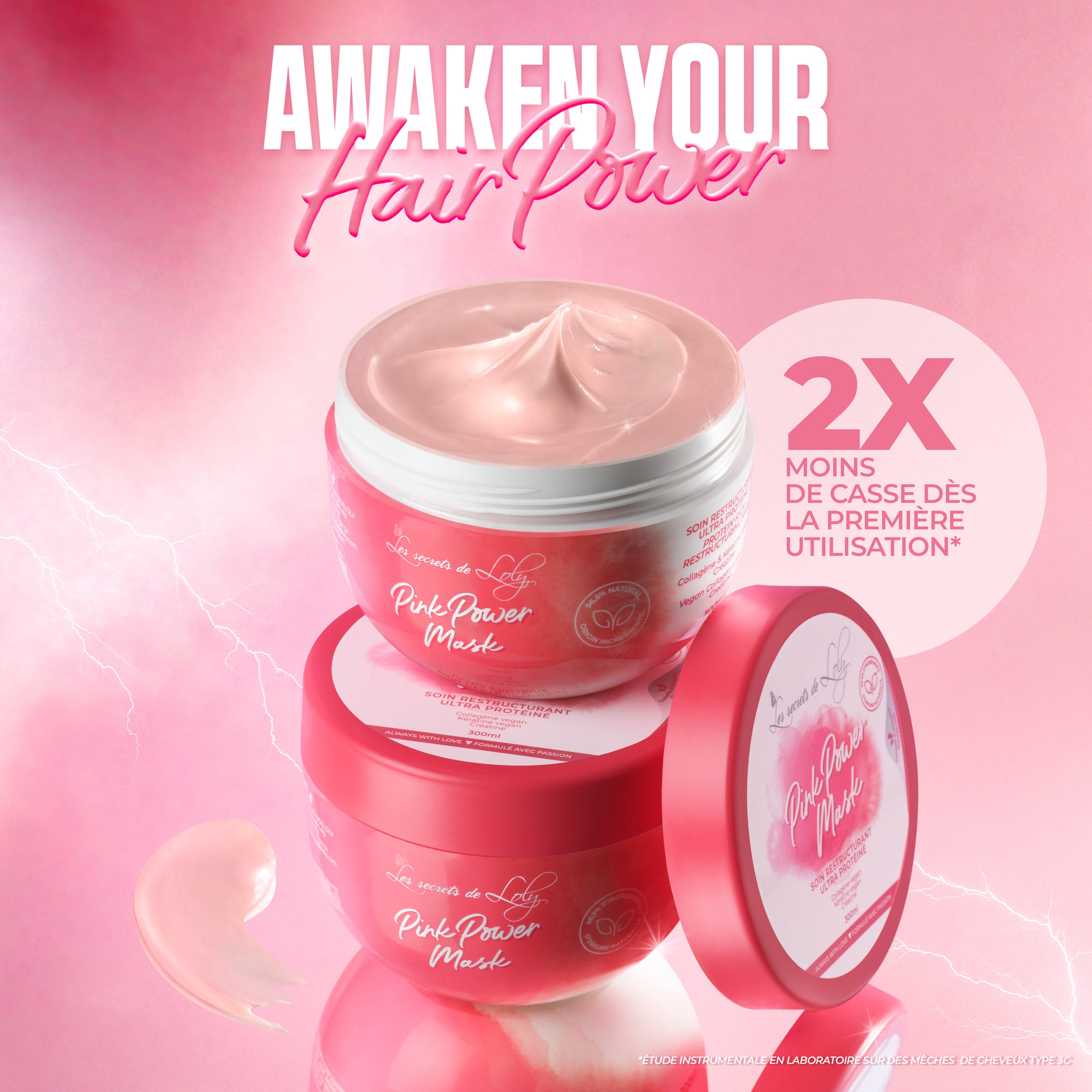 Pink Power Mask - Masque Restructurant - 300 Ml