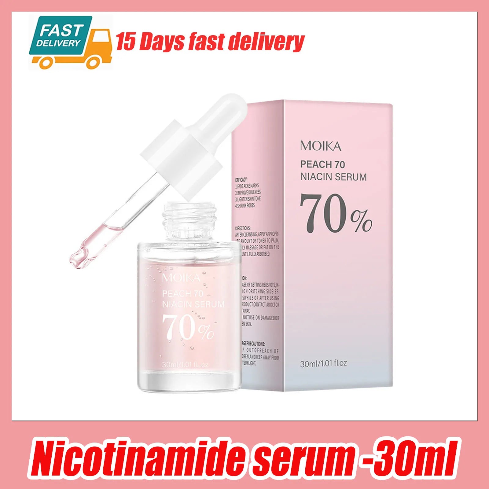 Sérum Niacinamide dissolvant de taches foncées, estompe les marques d'acné, Hyperpigmentation, rétrécit les Pores, même le teint, hydratant, soins pour la peau coréens 3