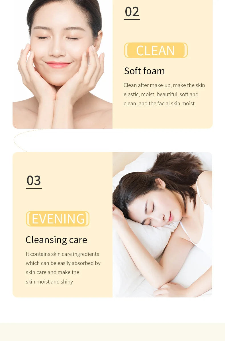 BIOAQUA pulpe brute de riz nettoyant pour le visage mousse de lavage du visage soin de la peau hydratant peau éclaircissant rajeunissement nettoyant pour le visage soins de la peau