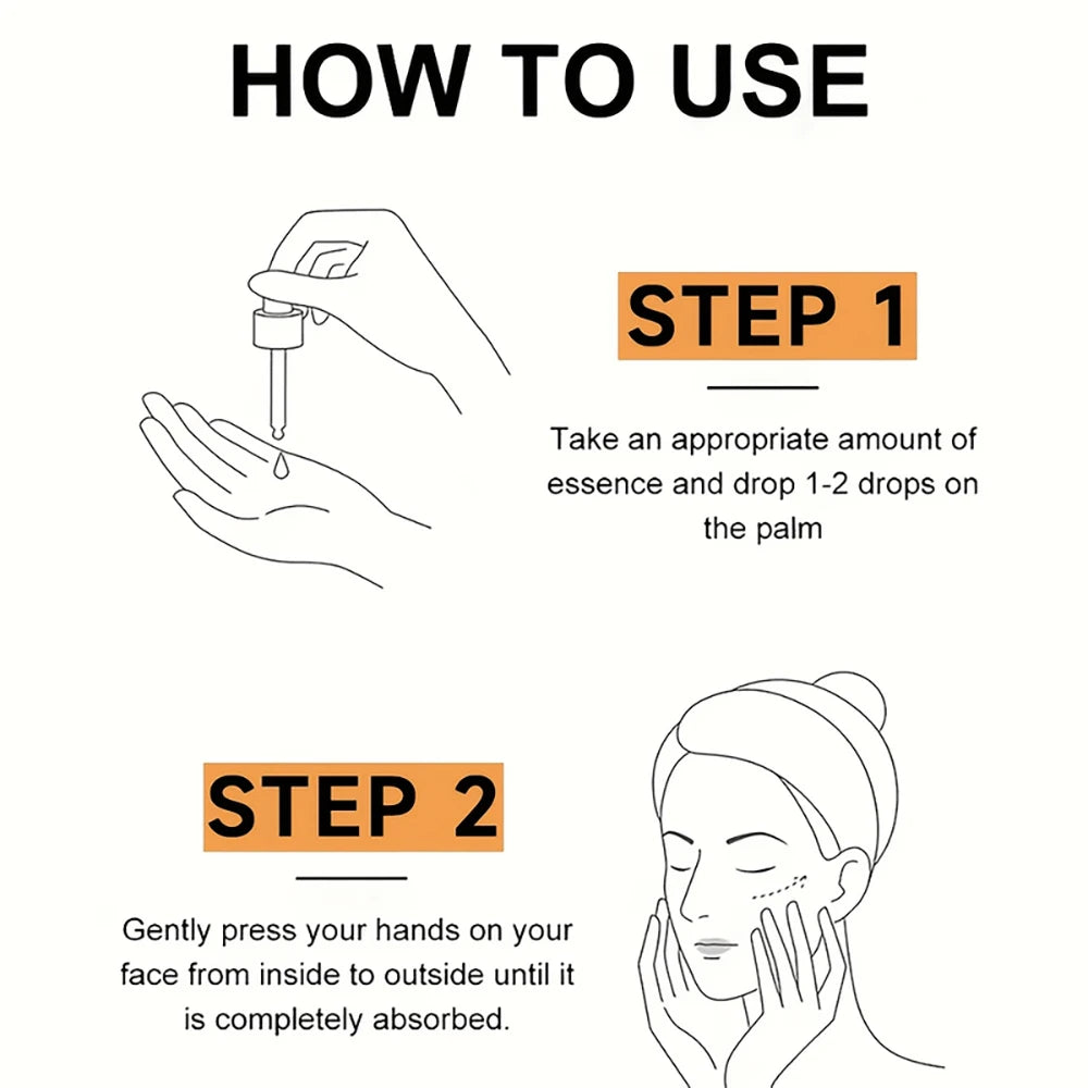 HISENRAIN Sérum Vitamine C + Rétinol + Acide Hyaluronique Duo |   Combo éclaircissant et hydratation anti-âge |   Pour tout type de peau.