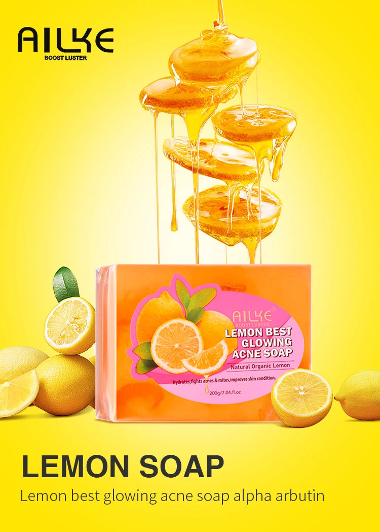 AILKE Ensemble éclaircissant naturel pour tous les types de peau, nettoyage, taches foncées et élimination de l'acné, stimule l'éclat, bio, végétalien