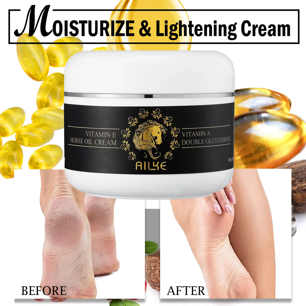 AILKE Ensemble de blanchiment au collagène pour tous les types de peau, éclaircissant, réduit les taches foncées, les taches de rousseur, l'hyperpigmentation, même le teint