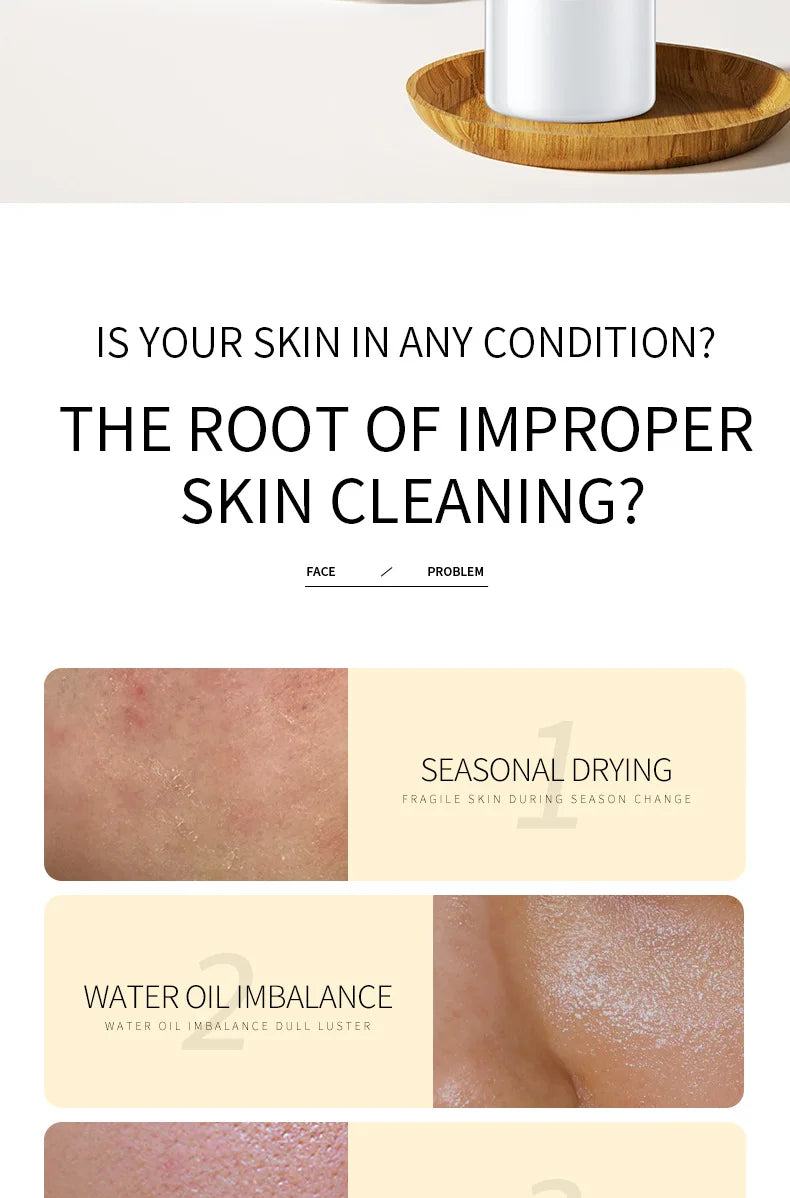 BIOAQUA pulpe brute de riz nettoyant pour le visage mousse de lavage du visage soin de la peau hydratant peau éclaircissant rajeunissement nettoyant pour le visage soins de la peau