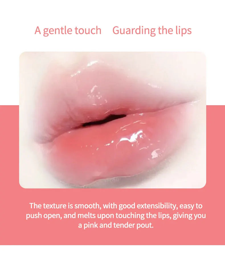 Baume à lèvres au miel et aux fleurs de cerisier CACE – Hydratant et repulpant en profondeur, finition brillante riche en eau, non collant,