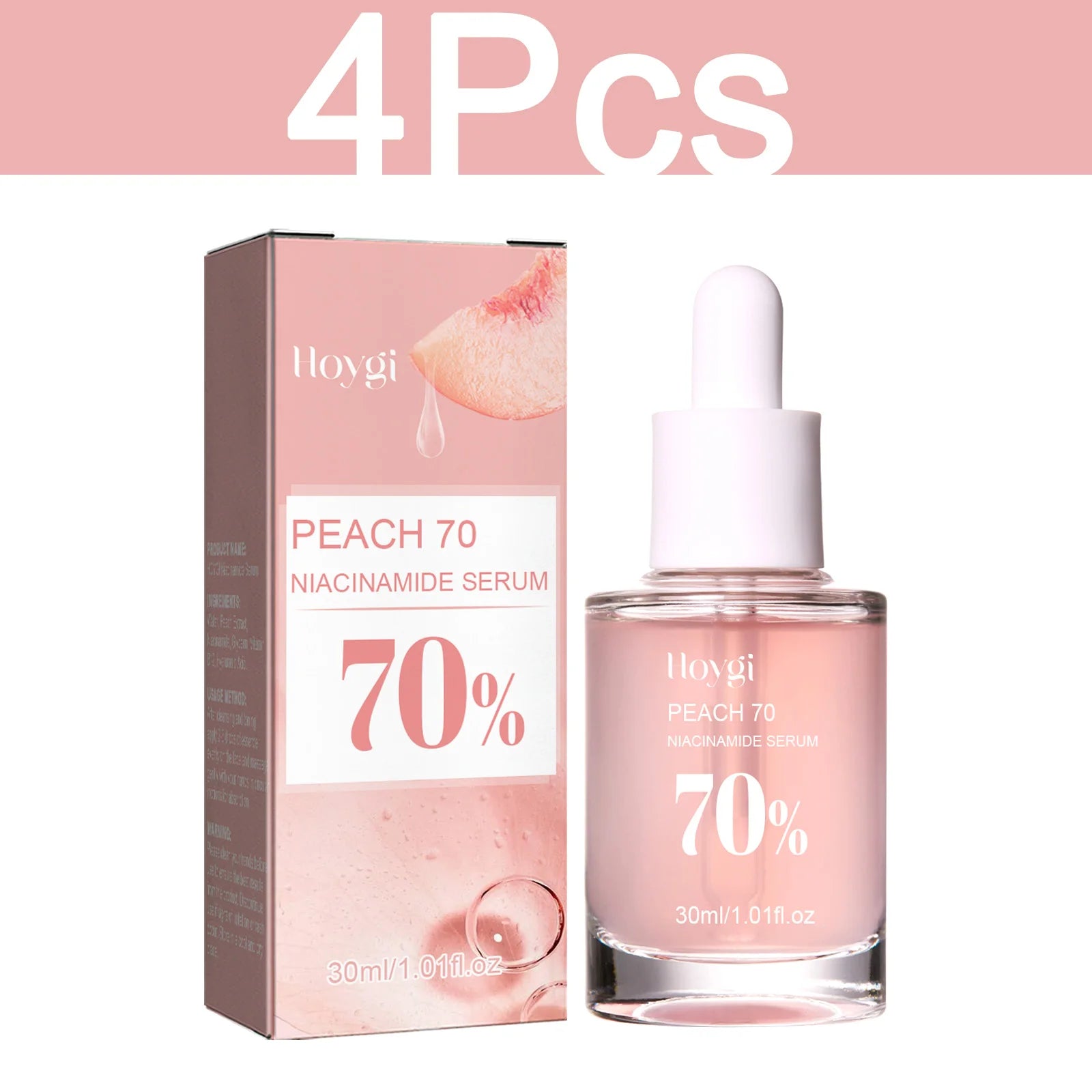 HOYGI pêche Niacinamide sérum pour le visage fondu mélanine tache foncée rétrécit les Pores lisse éclaircir la peau hydratant rajeunissement soins de la peau