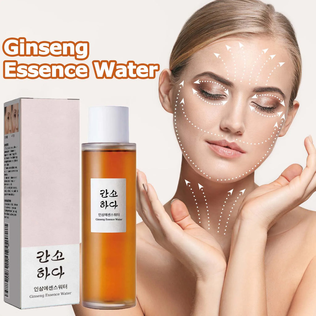 Essence de Ginseng pour le visage, hydrate, éclaircit les ridules, lisse, restaure la peau sèche et terne, sérum éclaircissant, Toner de soin hydratant pour le visage