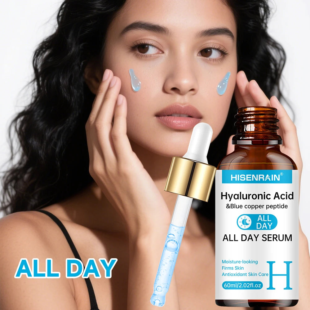 HISENRAIN Sérum Vitamine C + Rétinol + Acide Hyaluronique Duo |   Combo éclaircissant et hydratation anti-âge |   Pour tout type de peau.