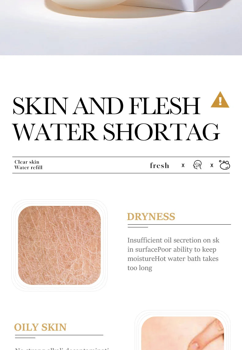 BIOAQUA savon pour le visage en pulpe brute de riz blanc mousse de lavage du visage nettoyant pour le visage hydratant contrôle de l'huile corps bain savon fait à la main