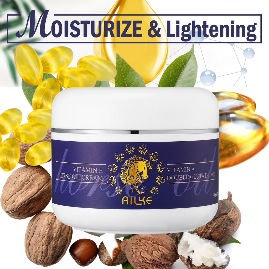 AILKE Kit de soins de la peau 5 en 1 au glutathion pour femmes, avec Lotion pour le corps, sérum, crème anti-taches foncées, crème pour le corps, savon éclaircissant