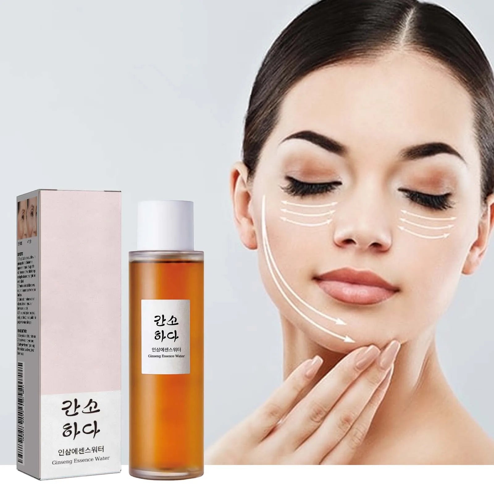 Essence de Ginseng pour le visage, hydrate, éclaircit les ridules, lisse, restaure la peau sèche et terne, sérum éclaircissant, Toner de soin hydratant pour le visage