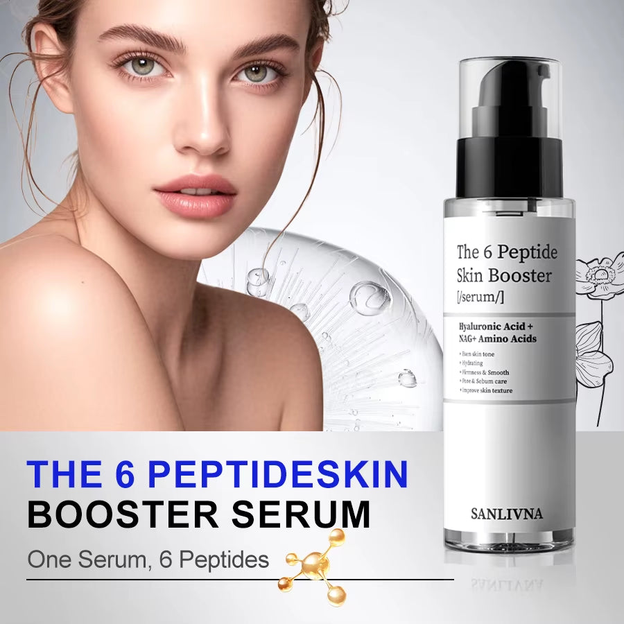 Sanlivna Korean Skincare 6 Peptide + 23% VC Duo - Firming & Revitalizing Serum Set