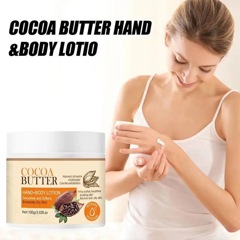 100Ml Cocoa Butter Body Butter Nourishing Cocoa Lotion Body Milk Hydrating Moisturizing Lotion for Dry Daily Skin Moisturizer
