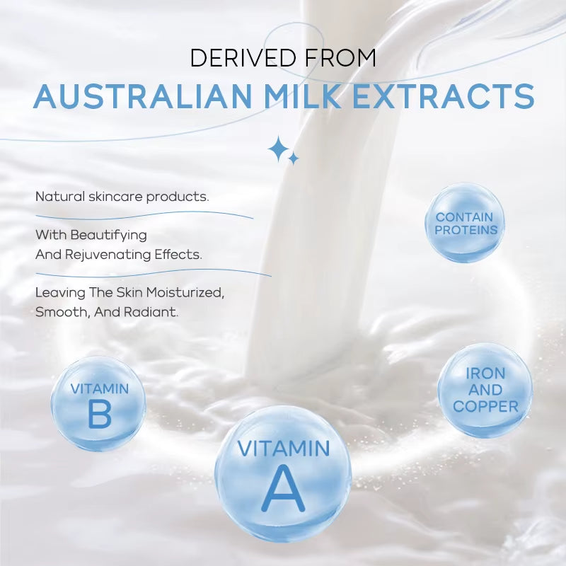 Korean Milk Facial Cleanser 80G – Deep Moisture, Oil Control & Glowing Skin | Hyaluronic Acid, Ph-Balanced for Dry/Oily Skin