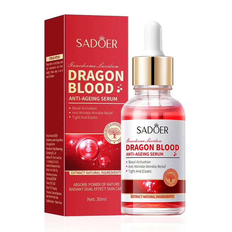 Ganoderma Lucidum Dragon Blood Facial Serum Face Lotion Moisturizing Face Emulsion Oil Refreshing Control Facial Essence