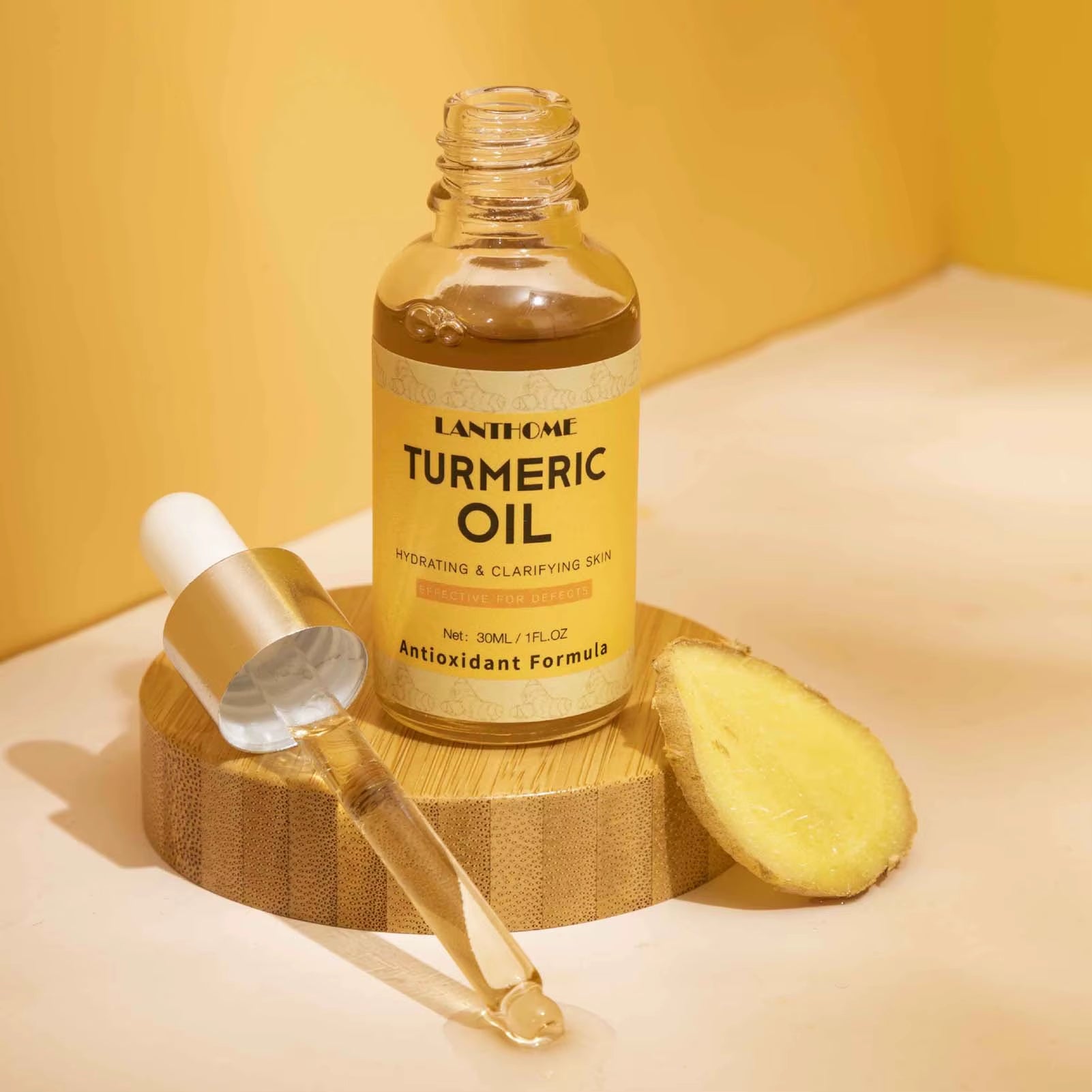 30Ml Turmeric Oil Facial Turmeric Serums Deep Moisture Serums Turmeric Freckle Whitening Serum Nourish Smooth Face Skin Care