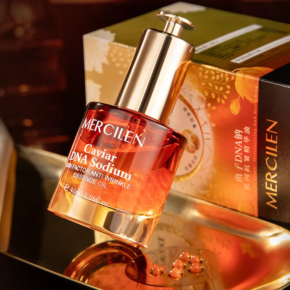 Caviar DNA Sodium Skin Factor Essence Oil Facial Care Tightening Moisturizing Brightening Face Serum Korean Skincare Products