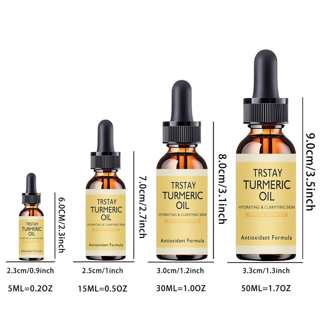 New Turmeric Oil Glow to Facial Lightening Serum for Black Brown Skin Leg Hand Body Whitening for Dark Skin Beauty Health