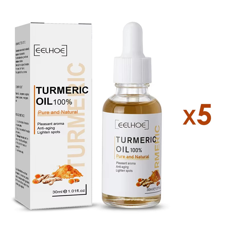 30Ml Turmeric Oil Skin to Lightening Acne Dark Patches Acne Bright Skin Dark Spot Corrector anti Aging Face Whitening Serum Care